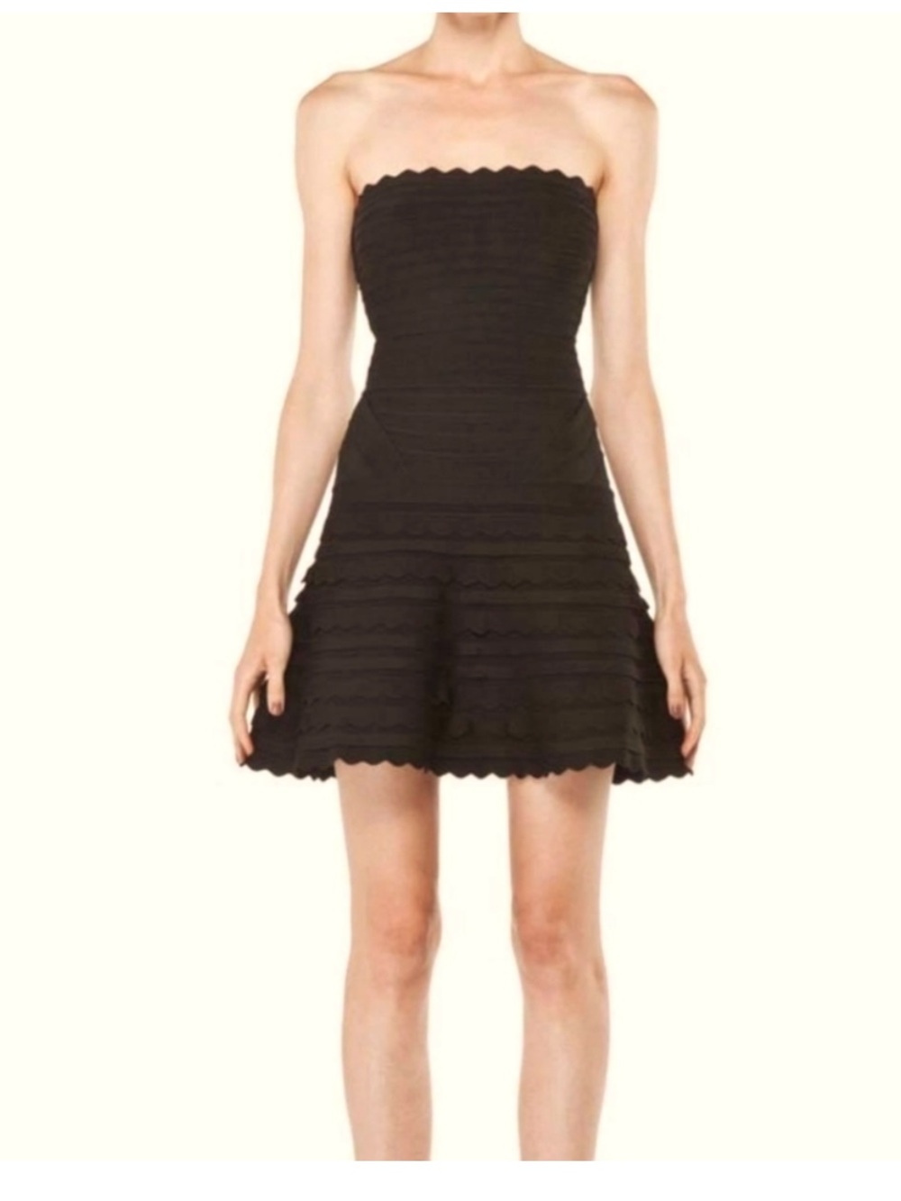 Herve Leger Phoebe Strapless Dress Size Small